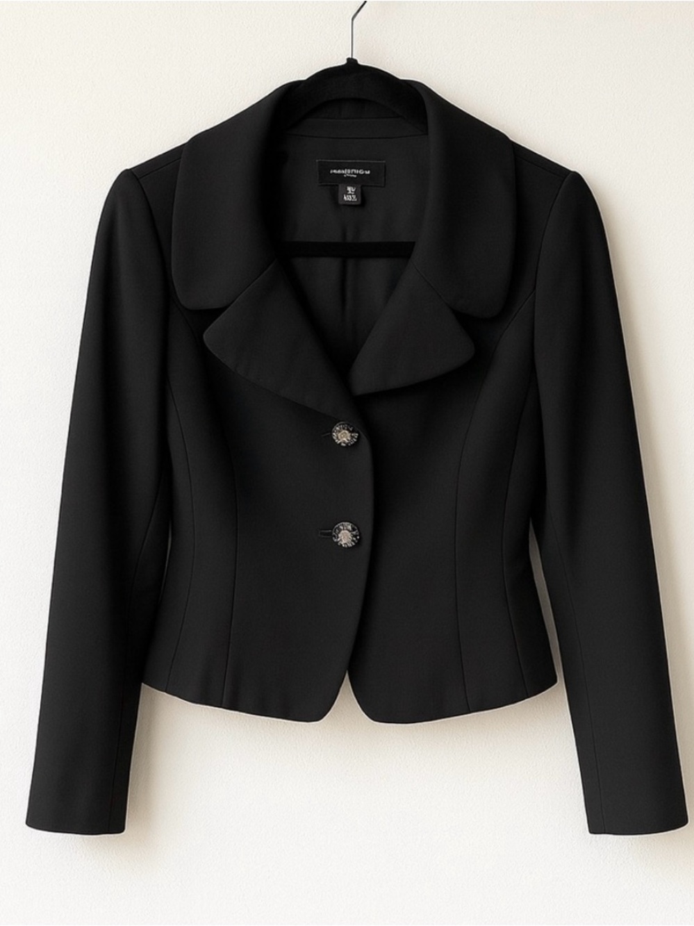 Ann Taylor Black Tailored Two-Button Blazer Jacket Women’s 2P Office Career